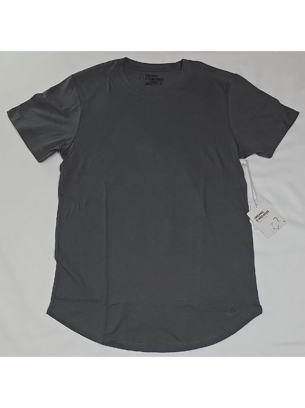 Organic Basics Women's Dark Gray Short Sleeve Tee Kuwallatee